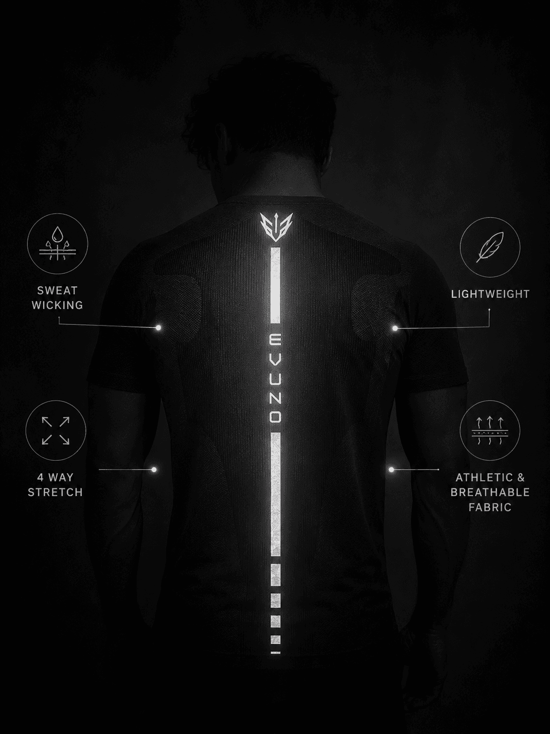 Reflective EVUNO back graphic